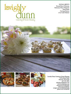 Lavishly Dunn Catering Hors d'Oeuvres Menu